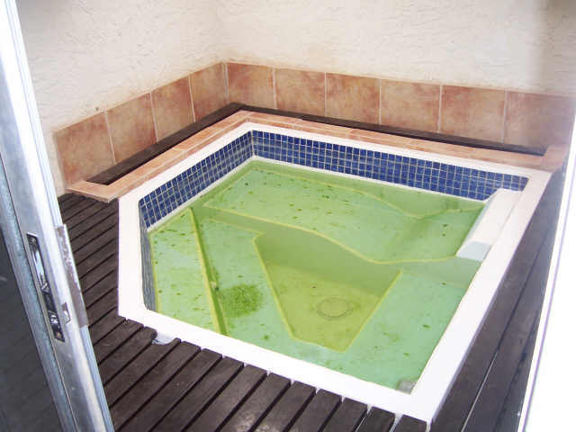 Green spa water