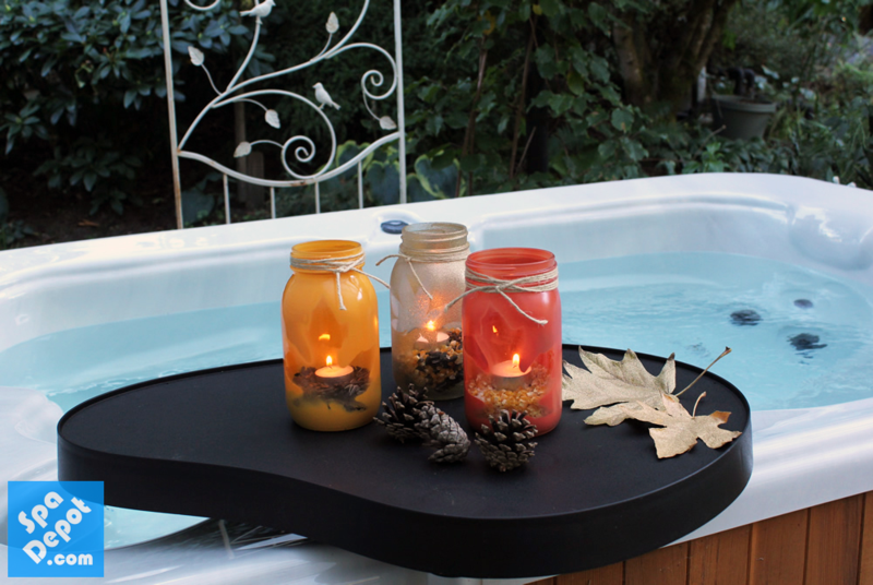 Painted Autumn Leaf Jars