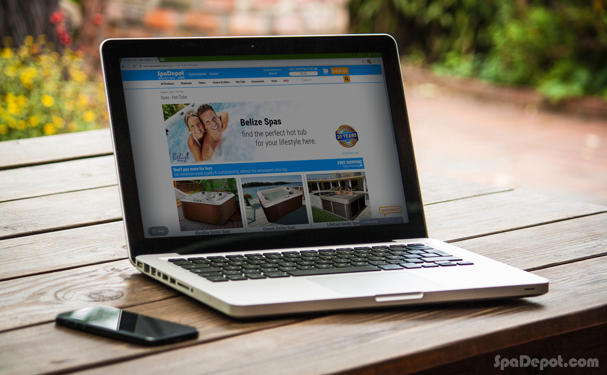 Laptop Shopping on SpaDepot.com