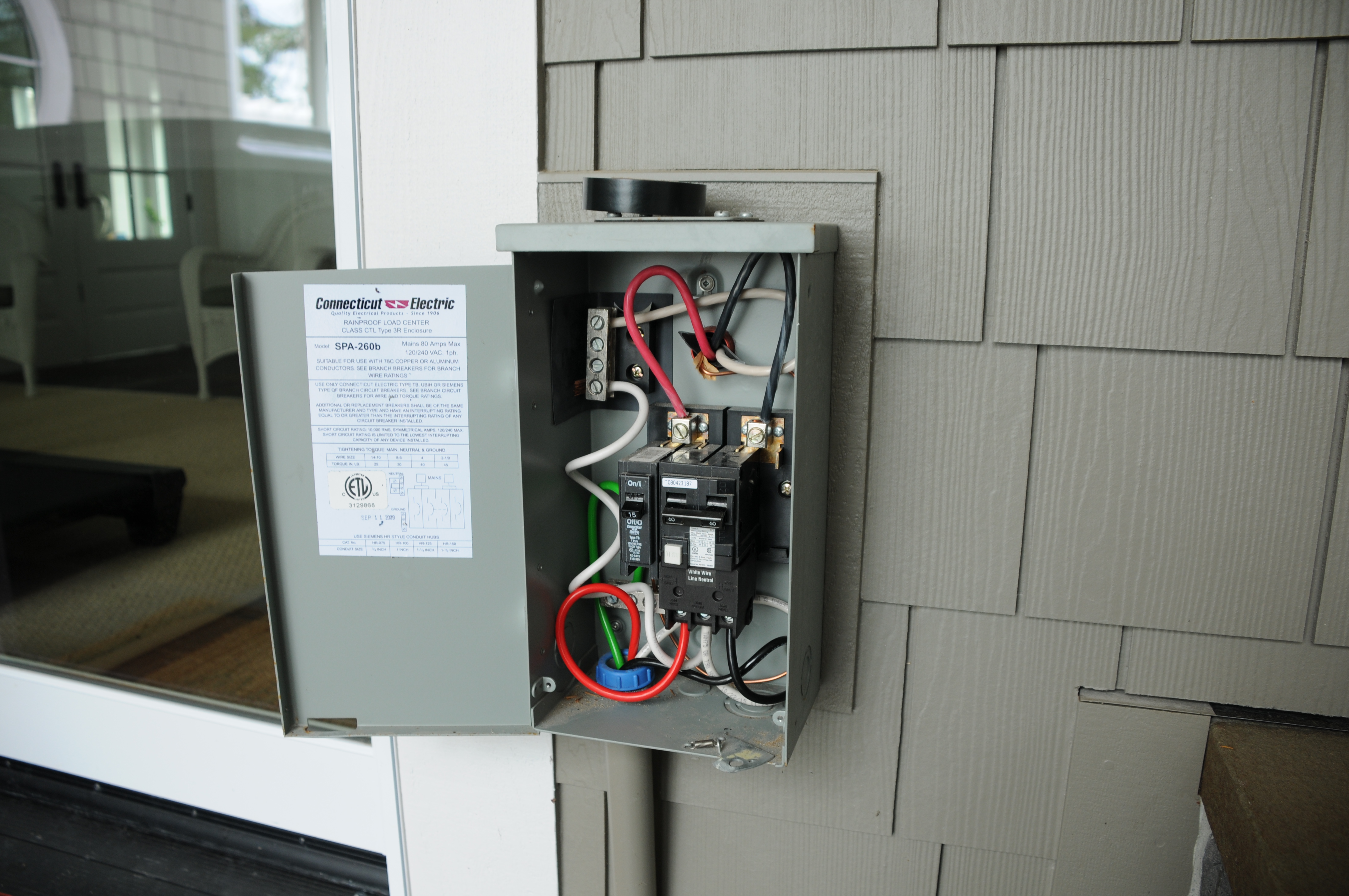 GFCI Disconnect installed on house