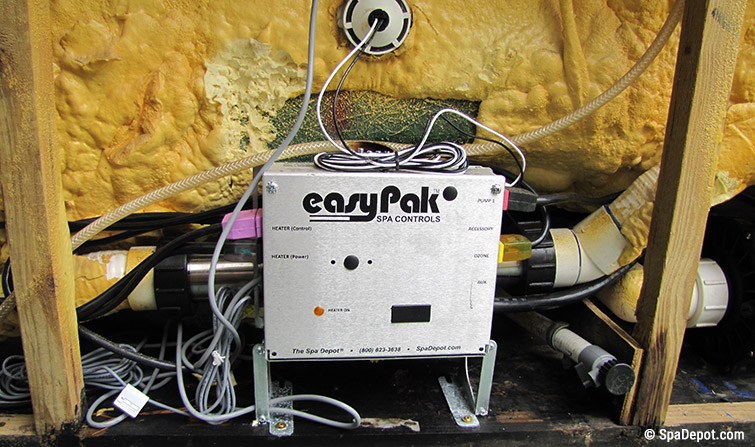 New easypak ep1400 installed in a spa