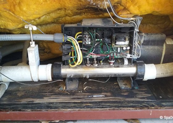burned out spa controller in old spa